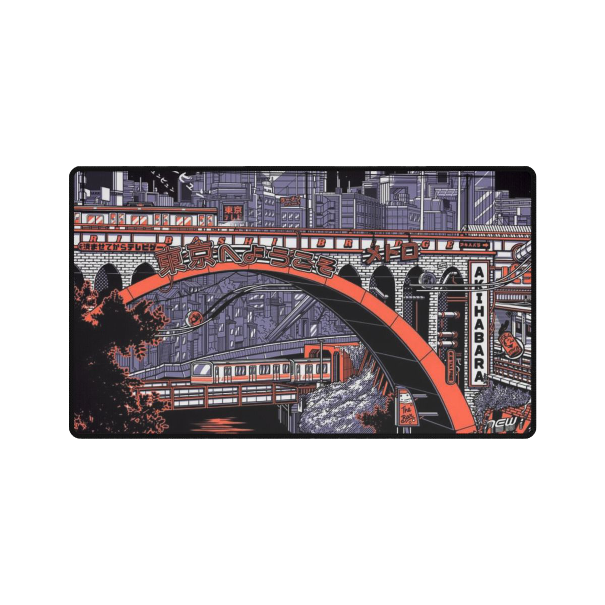 Tokyo City Night Mousepad